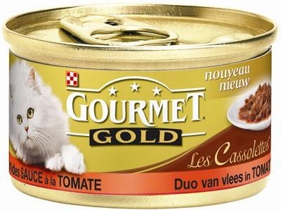 Gourmet Gold Les Cassolettes Duo van vlees in tomatensaus