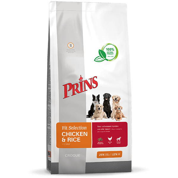 Prins Fit Selection kylling og ris hundefoder