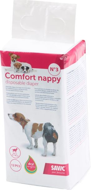 Savic Comfort Nappy hundeble (12 stk.)