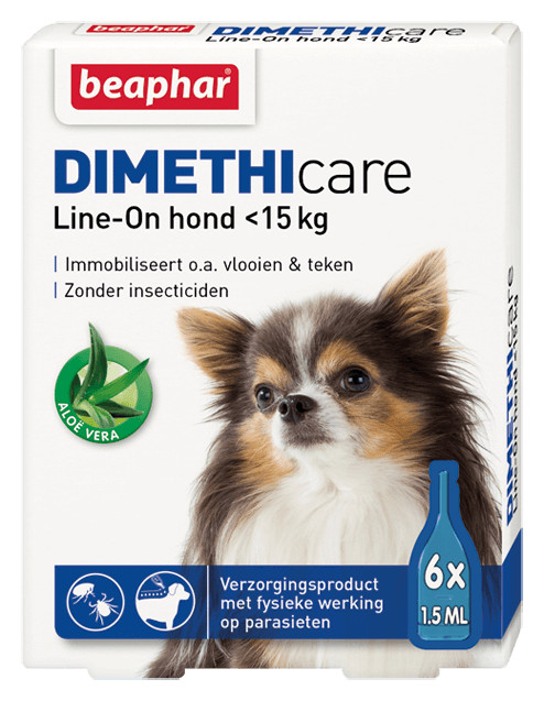 Beaphar Dimethicare line-on loppemiddel til hunde (til 15 kg)