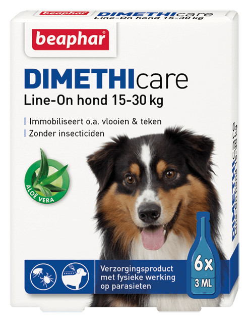 Beaphar Dimethicare line-on loppemiddel til hunde (15 - 30 kg)