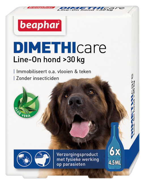 Beaphar Dimethicare line-on loppemiddel til hunde (fra 15 kg)