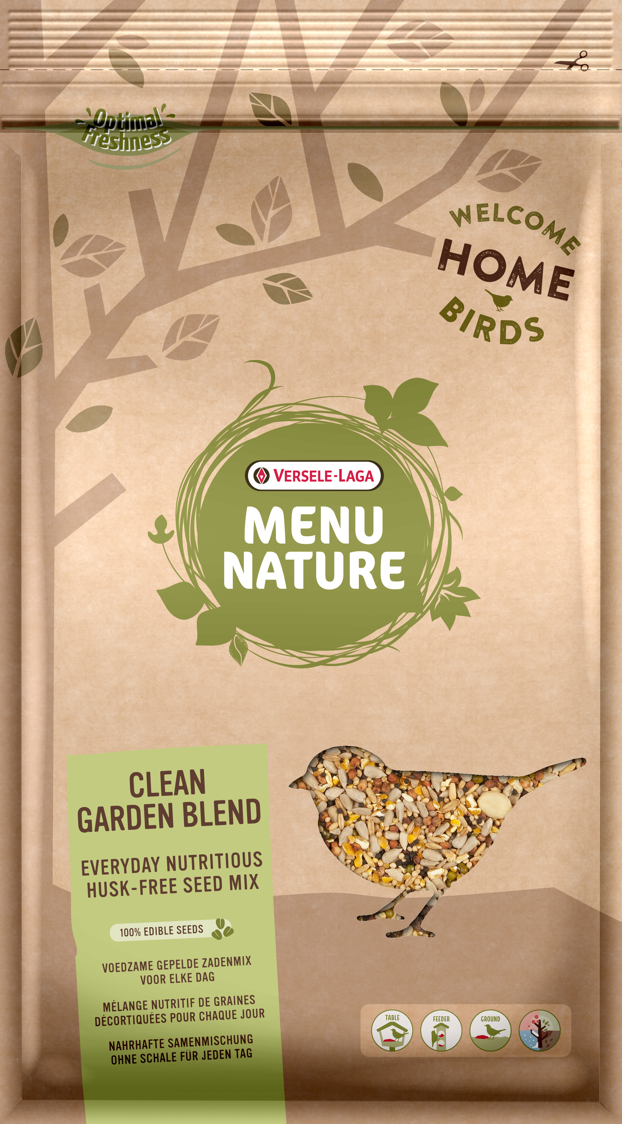 Versele-Laga Menu Nature Clean Garden Blend frøblanding strøfoder til havefugle