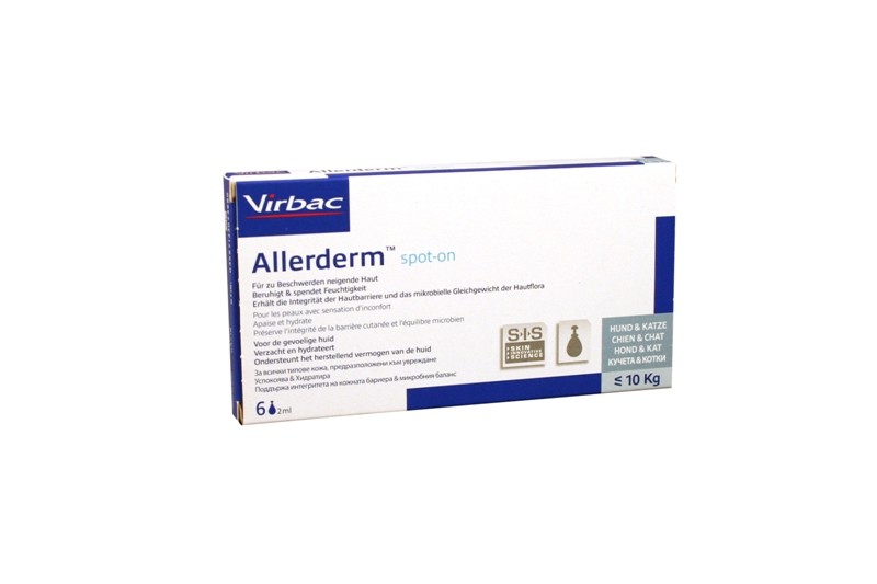 Virbac Allerderm Spot-on Kleine hond & kat tot 10 kg