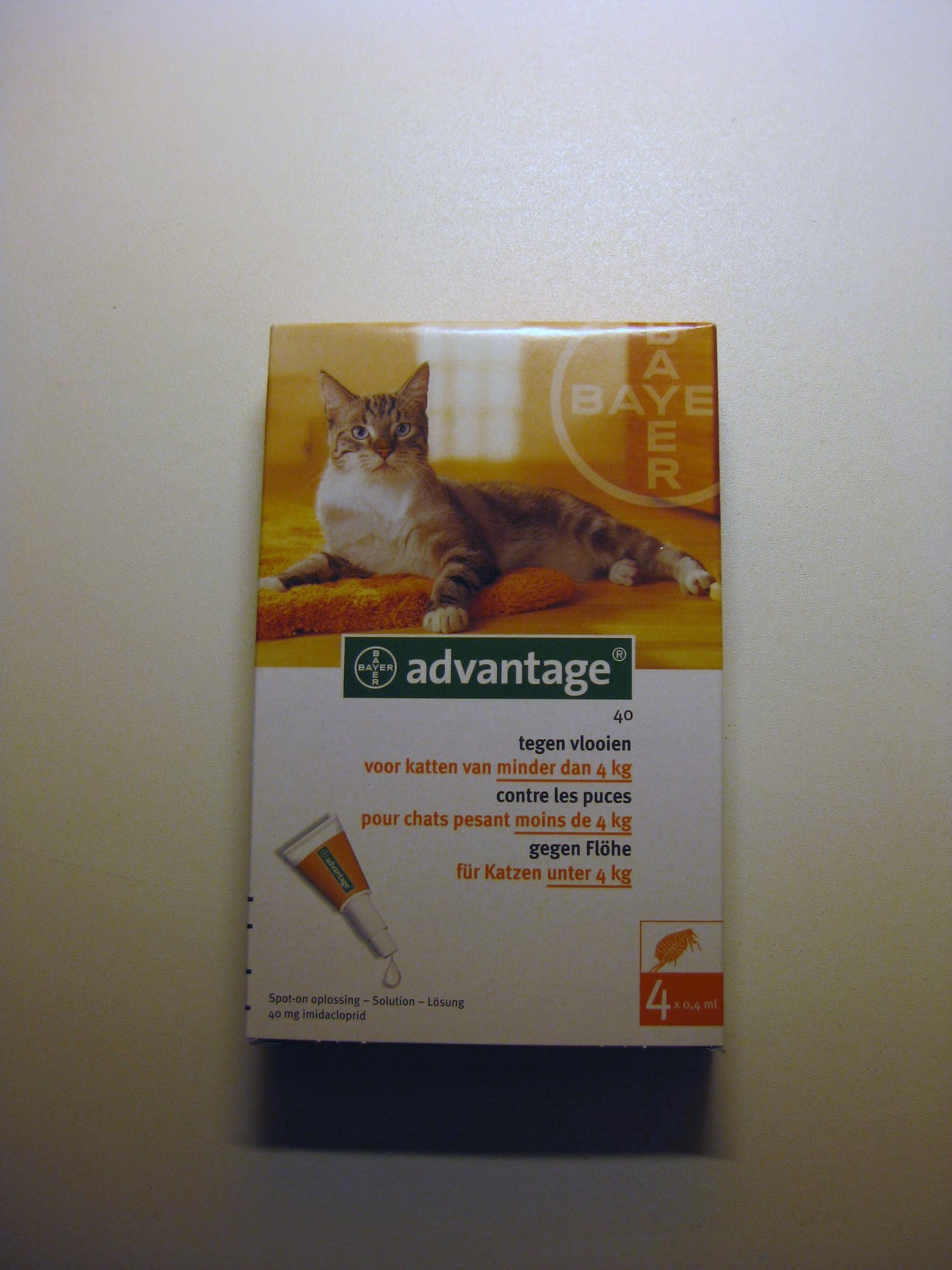 Advantage Nr. 40, Vlooienmiddel voor katten