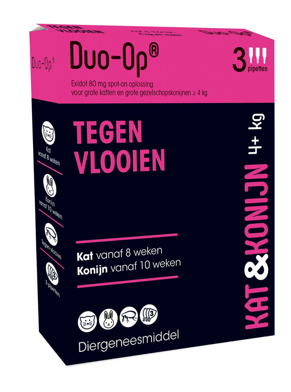 Duo-Op Kat en Konijn 80mg (+4 kg)