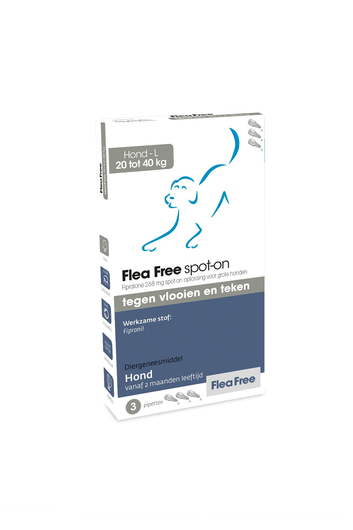 Exil Flea Free Fipralone Spot-On Hond-L