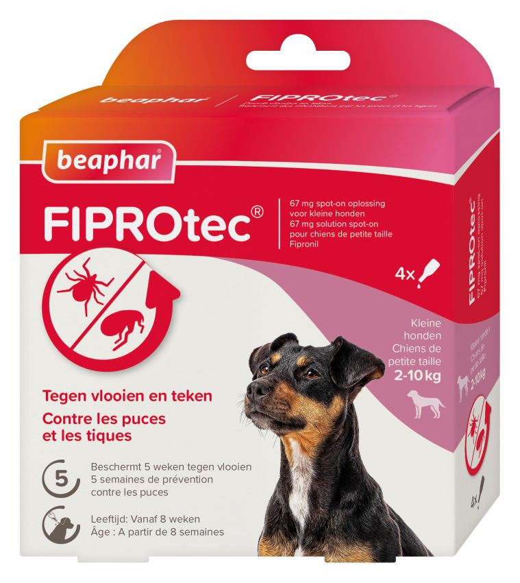 Beaphar Fiprotec spot-on loppemiddel til hunde (2- 10 kg)