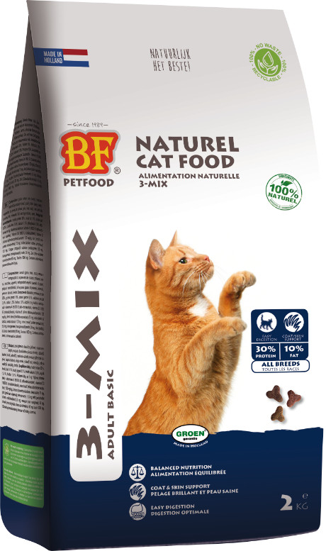 BF Petfood 3-Mix Adult kattefoder