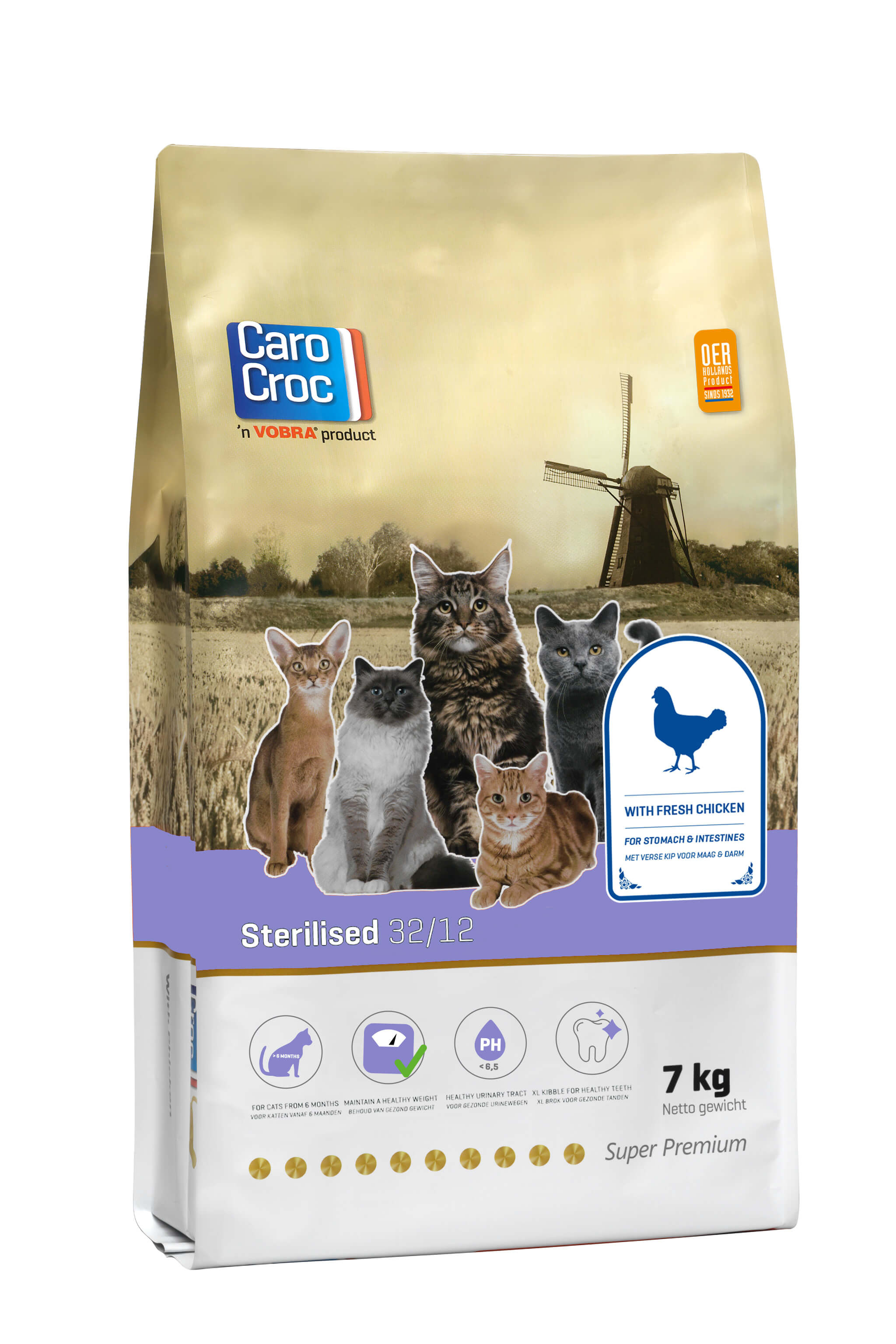 Carocroc 32/12 Sterilised met kip kattenvoer