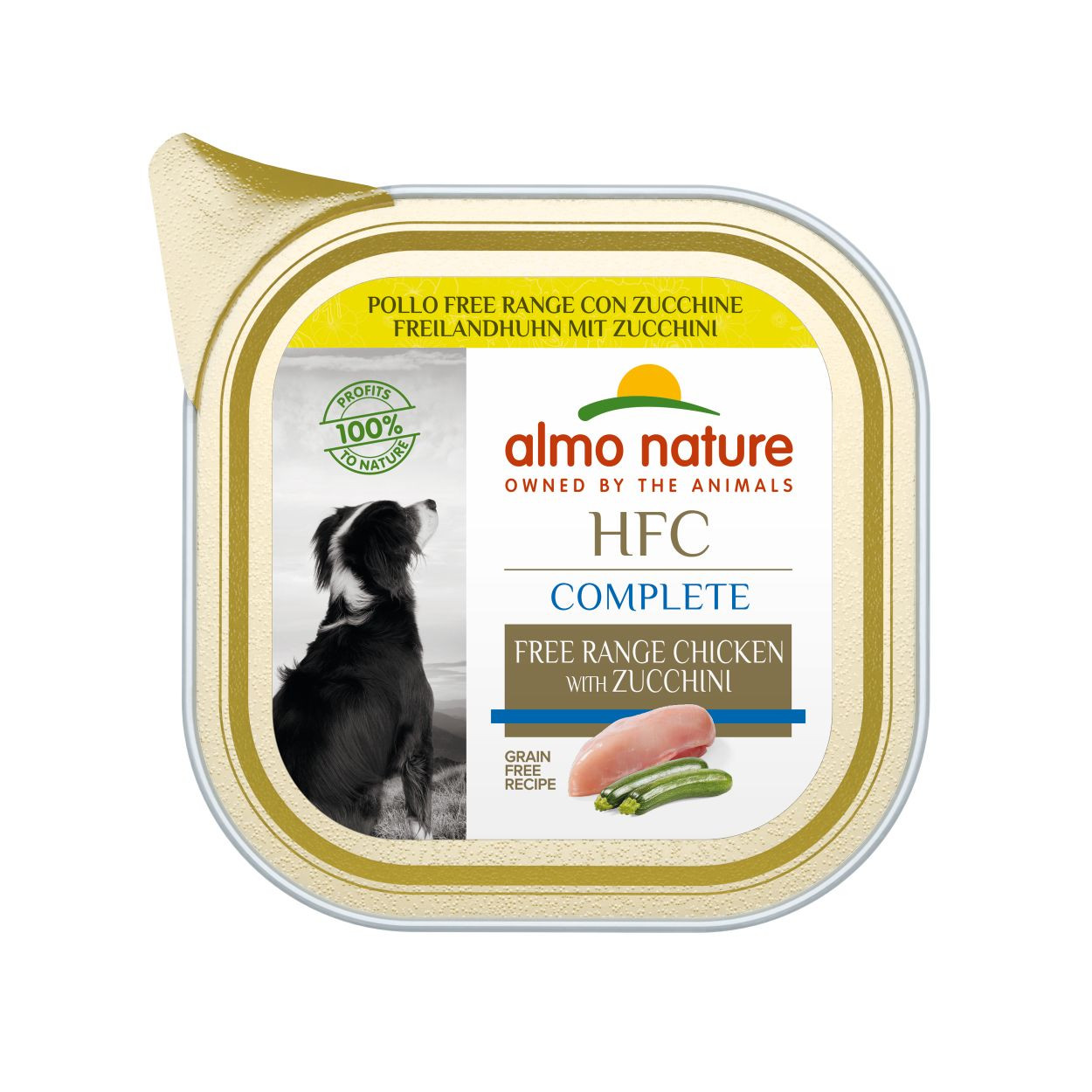 Almo Nature HFC Complete vrije uitloopkip nat hondenvoer (85 gram)