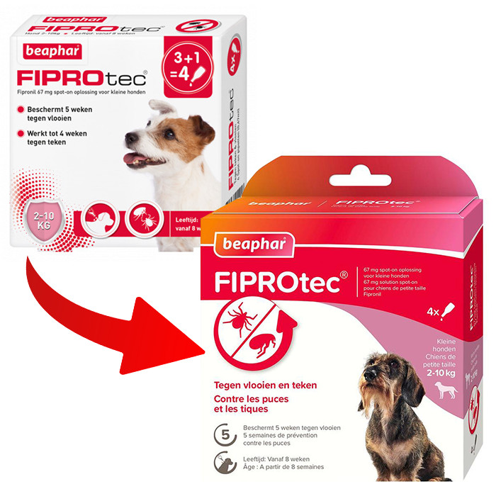 Beaphar Fiprotec spot-on loppemiddel til hunde (2- 10 kg)