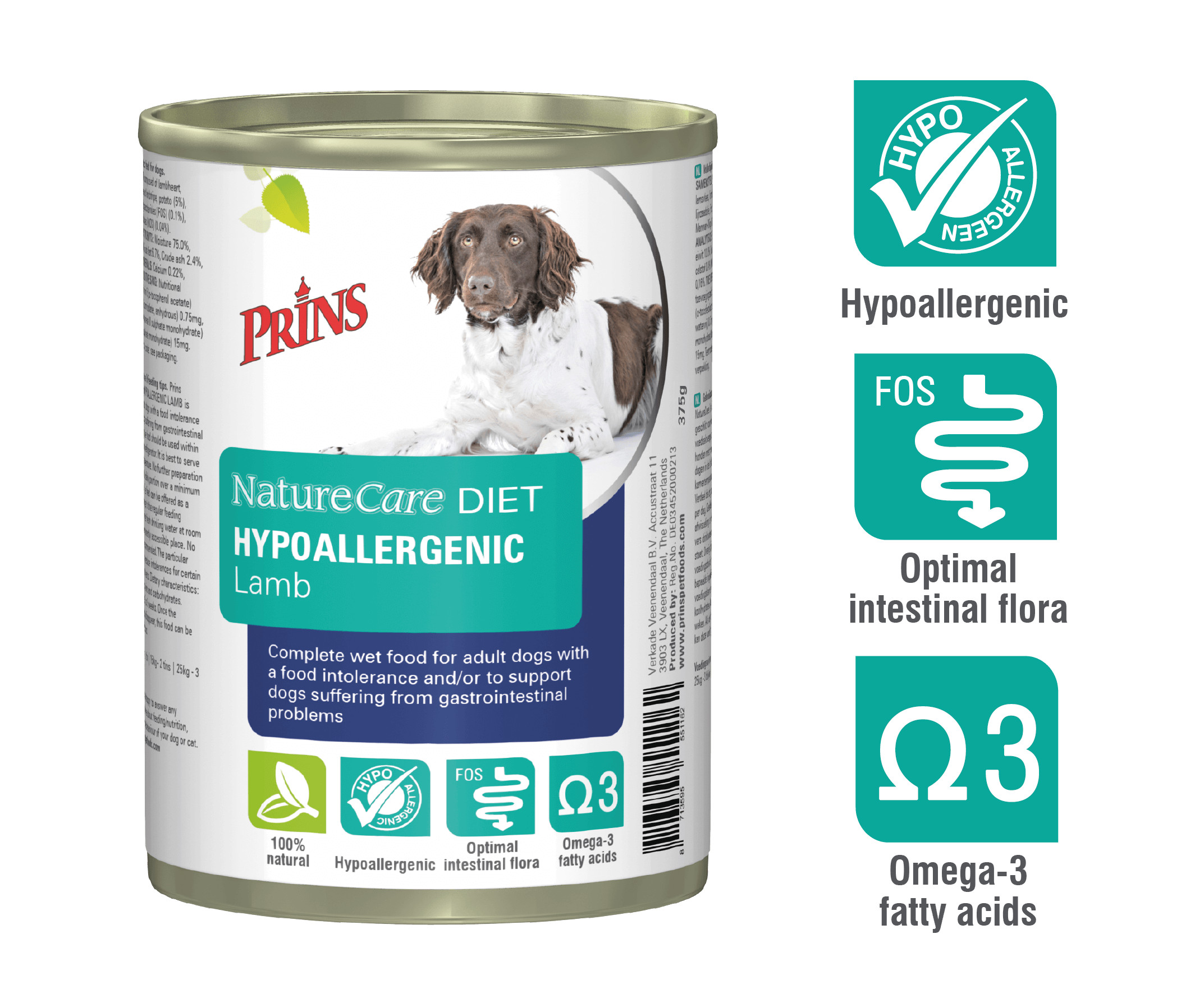 Prins NatureCare Diet Hypoallergenic lam natvoer hond