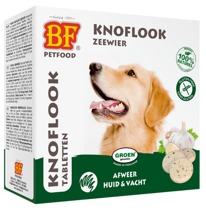 BF Petfood Tabletter med hvidløg og tang til hunde