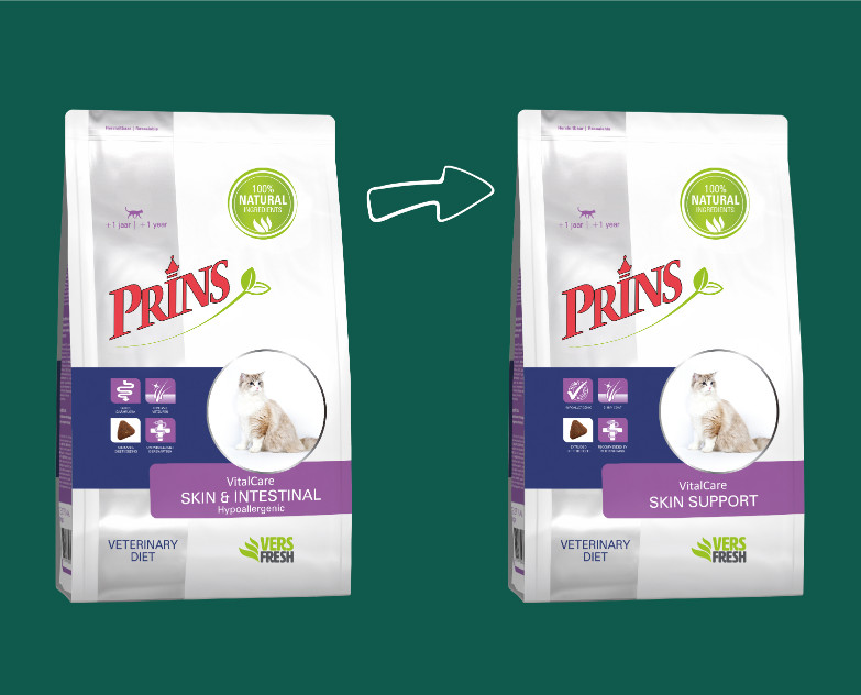 Prins Vitalcare Dieet Skin & Intestinal Hypoallergic voor de kat