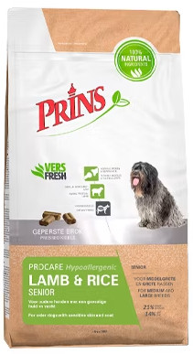 Prins ProCare Senior Hypoallergenic med lam og ris hundefoder