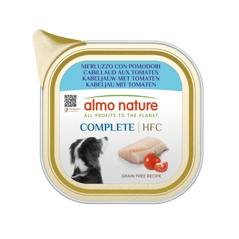 Almo Nature HFC Complete kabeljauw met tomaten natvoer hond (150 g)