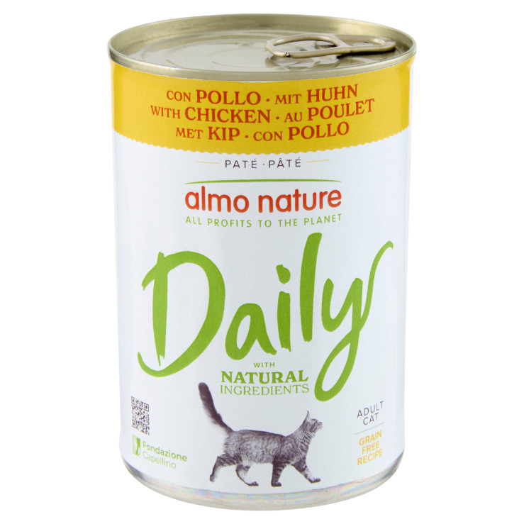 Almo Nature Daily med kylling vådfoder til katte (400 g)