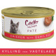 Cadilo Daily Delights - kylling med vagtelæg paté - vådfoder til katte (70g)