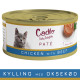 Cadilo Daily Delights - kylling med okse paté - vådfoder til katte (70g)