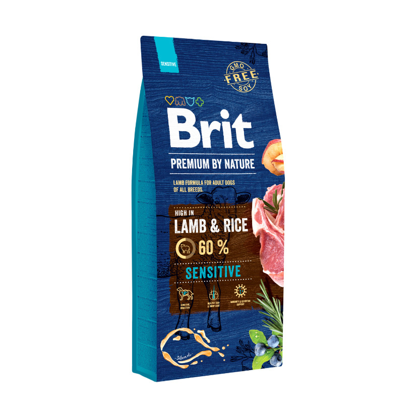 Brit Premium by Nature Sensitive lam & rijst hondenvoer