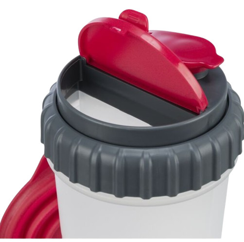 Voer- en Water reservoir  voor onderweg  2x 0,35ltr