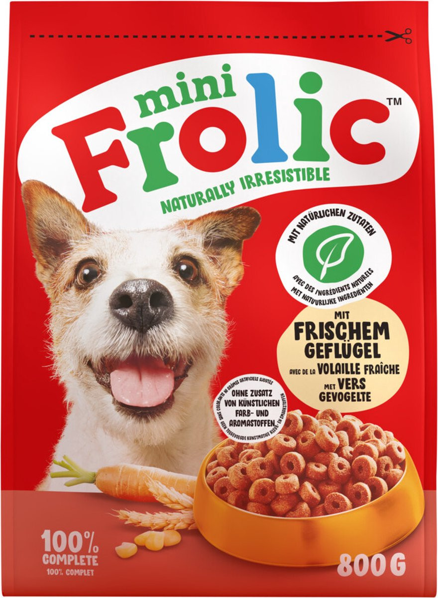 Frolic Mini hundefoder med fjerkræ