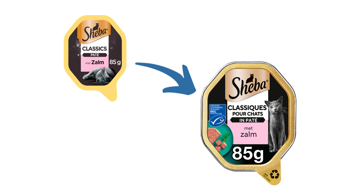 Sheba Classics paté med laks vådfoder til katte (bakker 85 g)