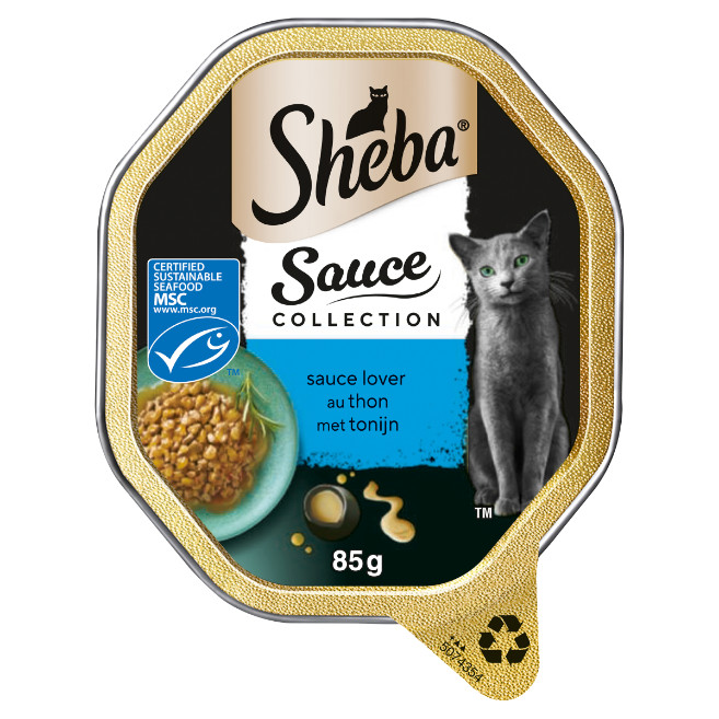 Sheba Sauce Lover med tun vådfoder til katte (bakker 85 g)