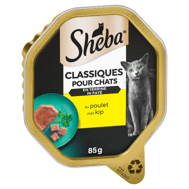 Sheba Classics paté med kylling vådfoder til katte (bakker 85 g)