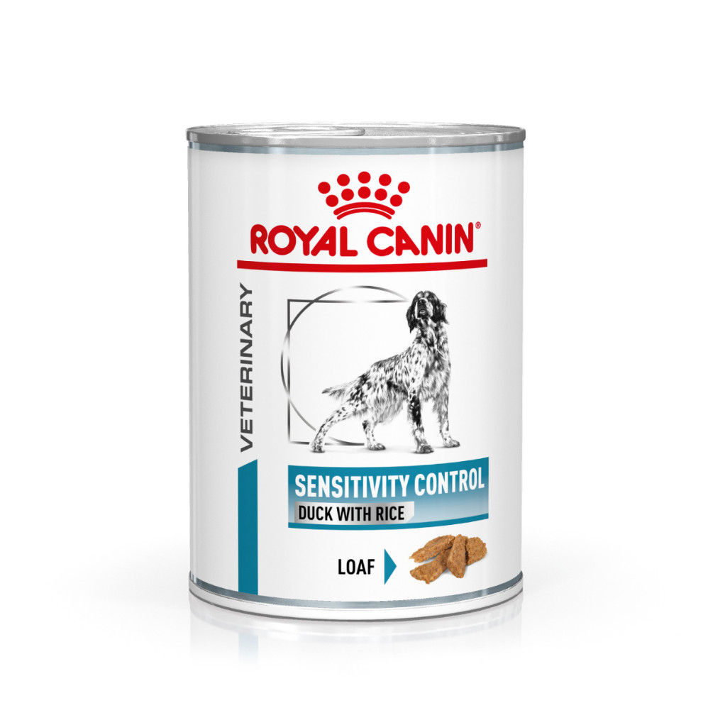 Royal Canin Veterinary Sensitivity Control and med ris vådfoder til hunde