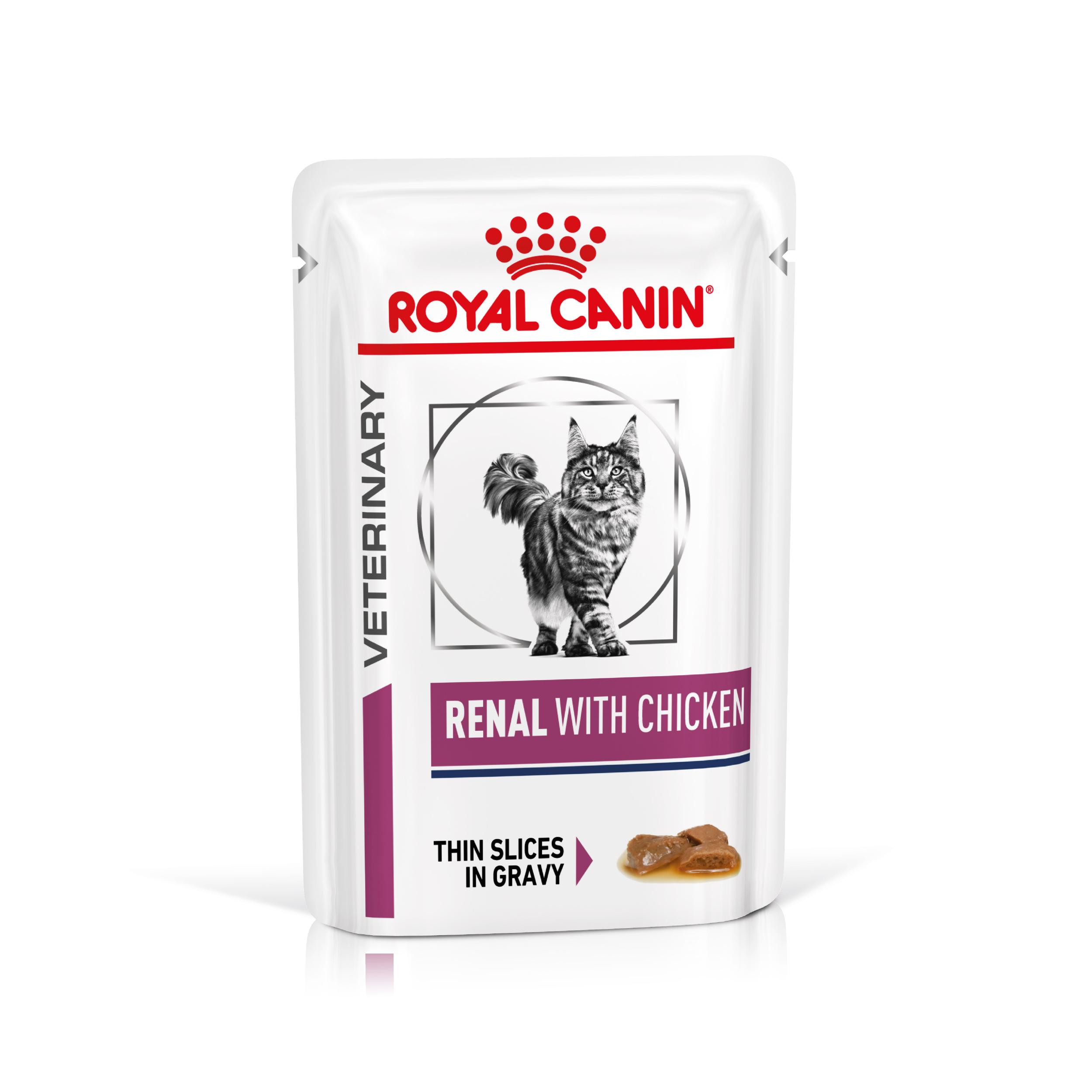 Royal Canin Veterinary Renal med kylling vådfoder til katte