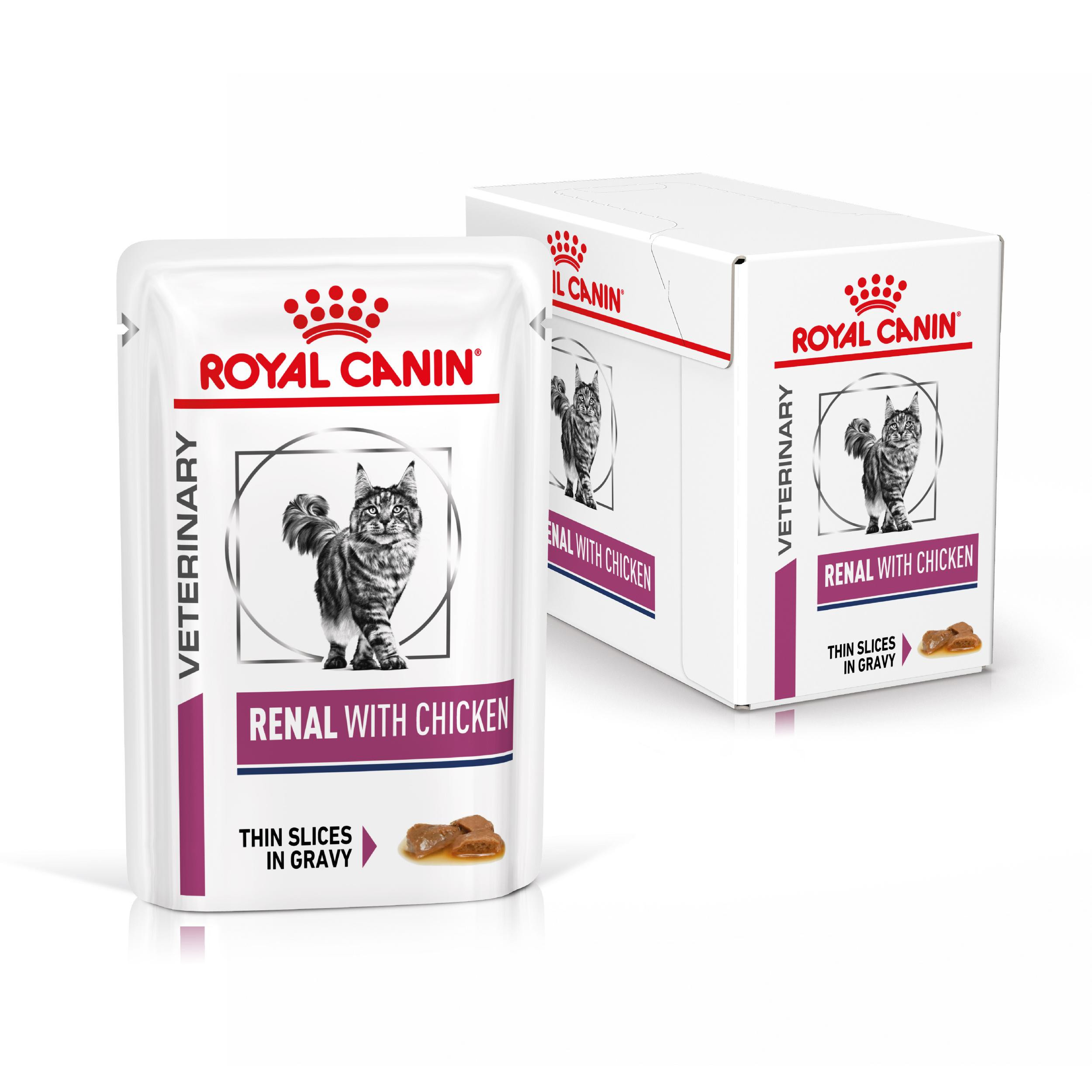 Royal Canin Veterinary Renal med kylling vådfoder til katte