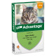 Advantage No. 40 loppemiddel til katte (til 4 kg)