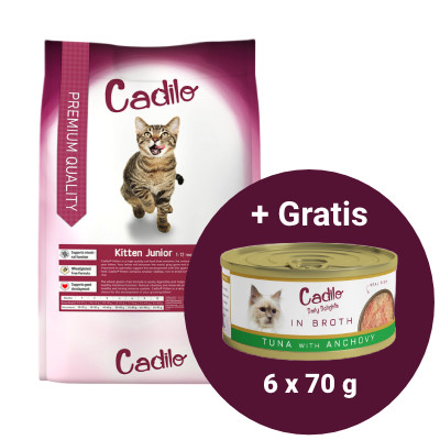 ACTIE: Cadilo zak kattenvoer + GRATIS Cadilo Delights natvoer