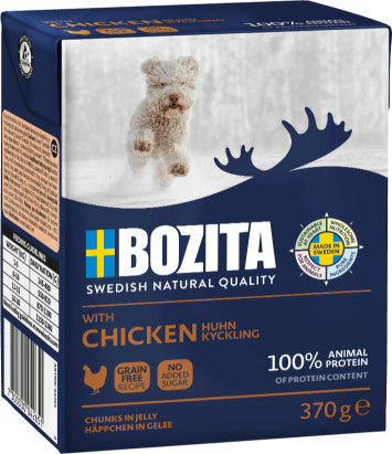 Bozita Naturals met kip natvoer hond